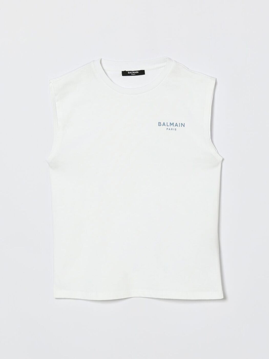 バルマン BALMAIN ロング衣袂ティーシャツ ティーシャツ ガールズ 白いこと Long sleeve t-shirts BY8Q42Z3672 関税 貨物輸送無料 2026SS gi
