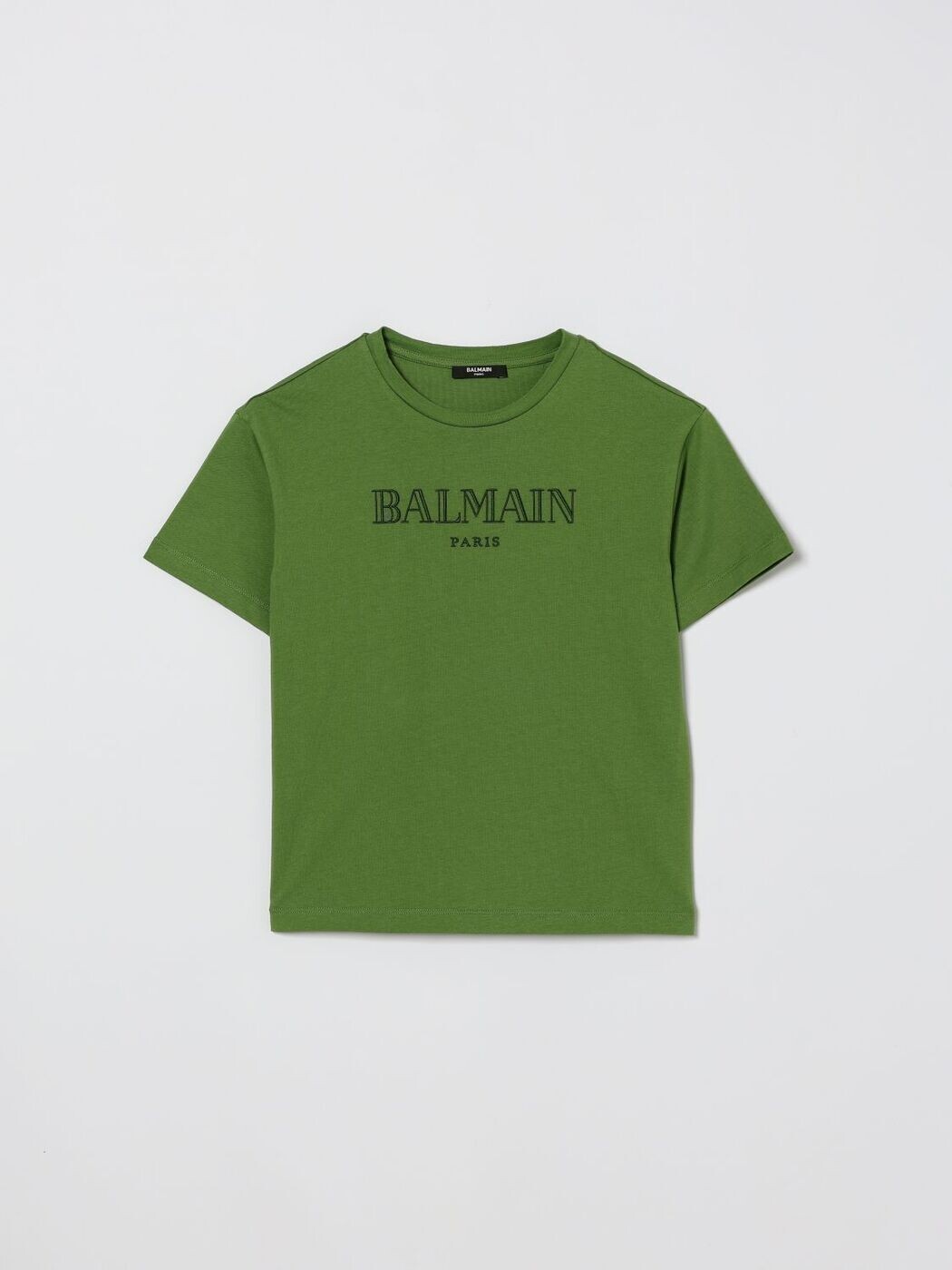 バルマン BALMAIN ロング捩りプルオーバー プルオーバー ボーイズ 緑であること Long sleeve t-shirts BY8P51Z3672 関税 貨物輸送無料 2026SS gi
