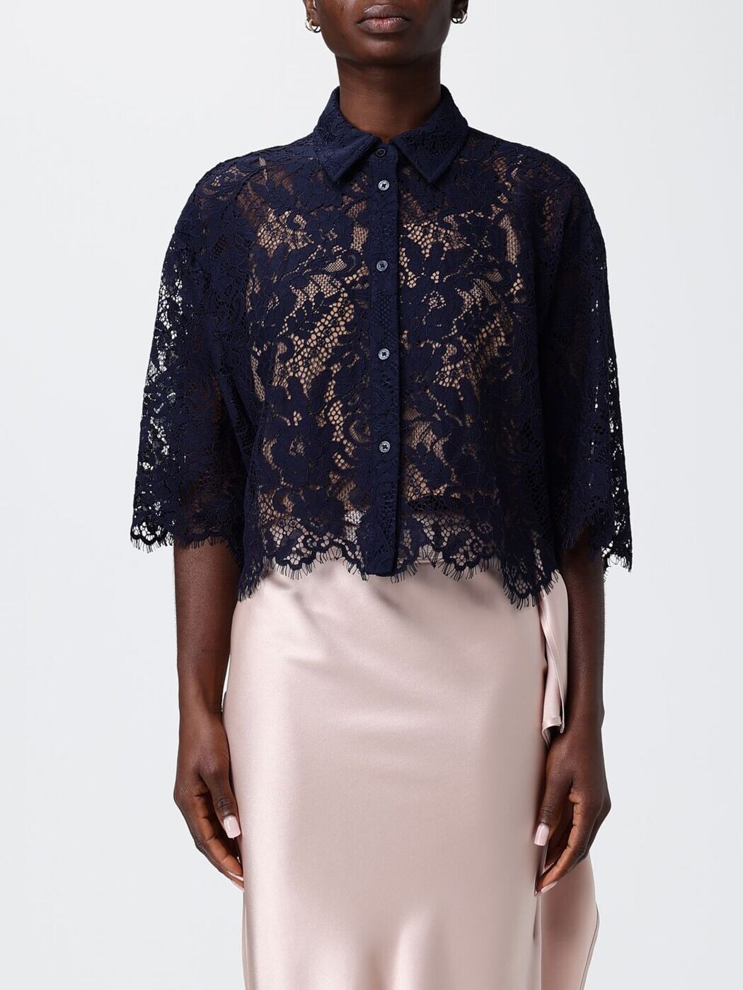 マイケルコース MICHAEL KORS シャツ レディース ブルー Shirts MS64101KQ9 Blue 関税 送料無料 2026SS gi｜BRANDSHOP「il Tesoro」