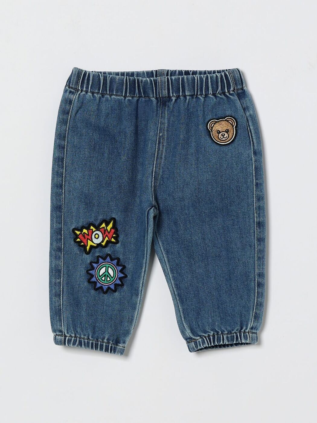 モスキーノ MOSCHINO ズボン ズボン下 ベビーユニセックス 青碧 Pants MUP05SL0E34 関税 貨物輸送無料 2026SS gi