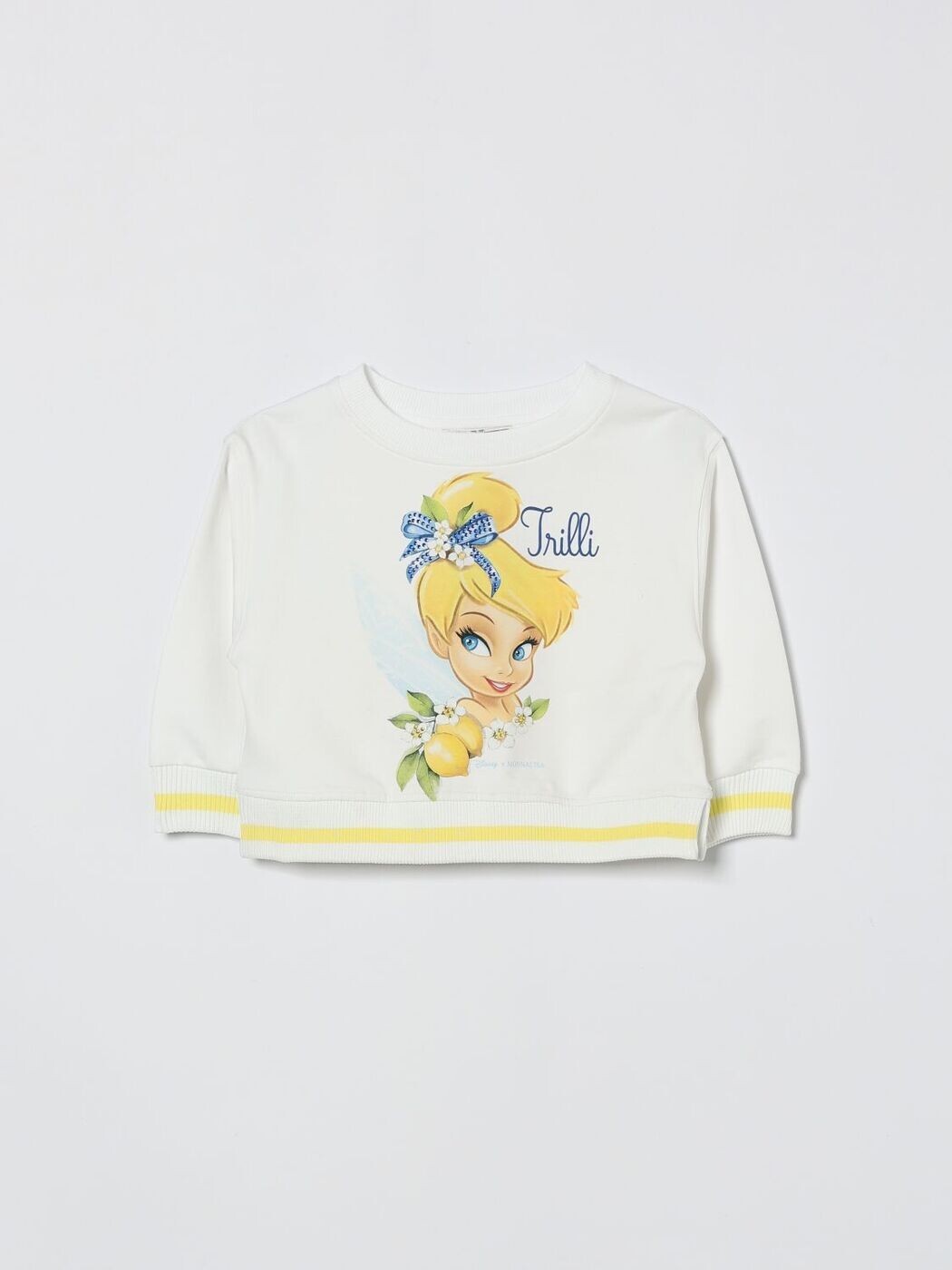 モナリザ MONNALISA クルーネックジャンパー 編み物御召しもの ガールズ 白いこと Crew neck jumpers 19G6197031 関税 貨物輸送無料 2026SS gi