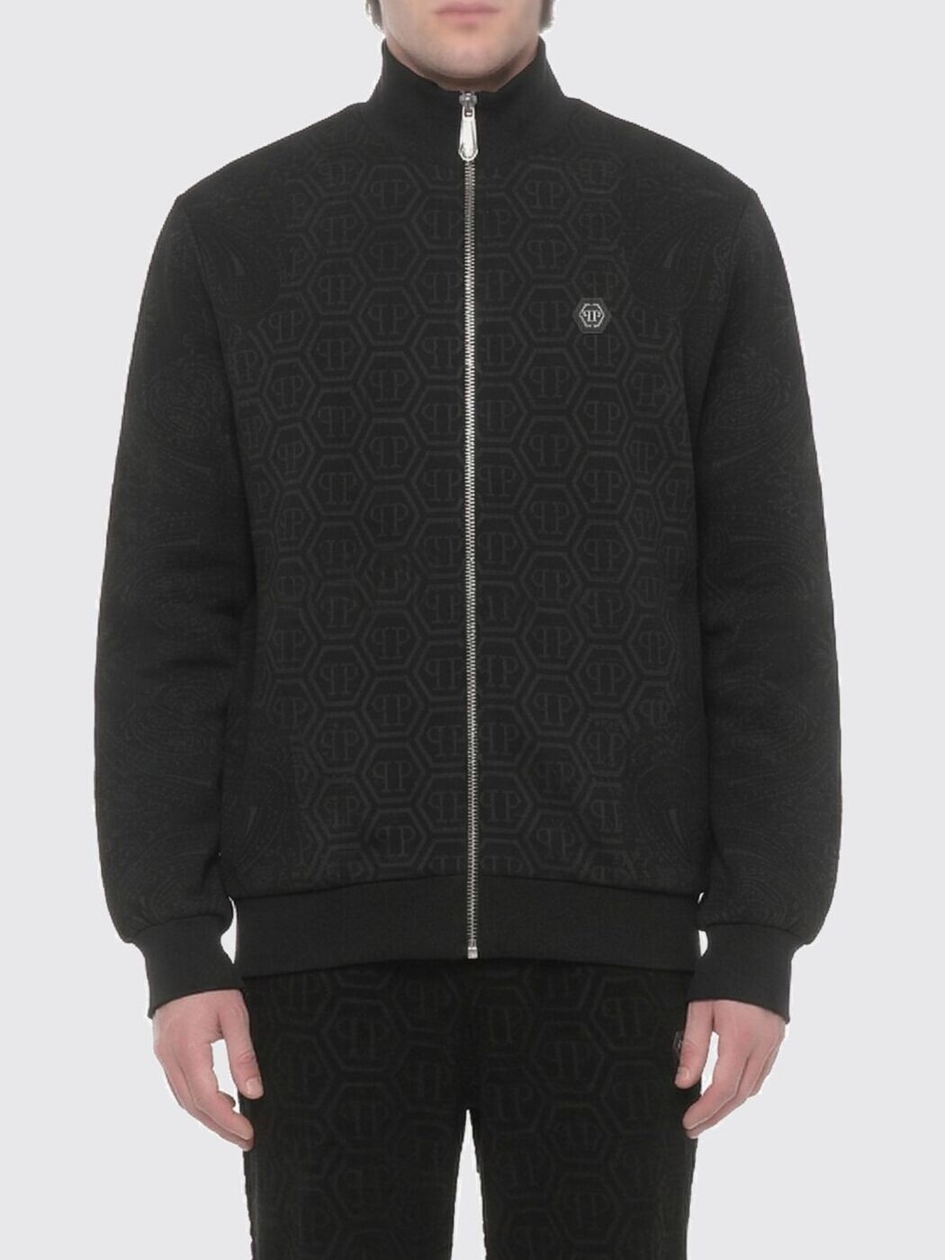 フィリップ 飾り気のない PHILIPP PLEIN トレイナー 調教師 メンズ 黒いこと Sweatshirts SAFCMJB3861PTE003N 関税 貨物輸送無料 2026SS gi