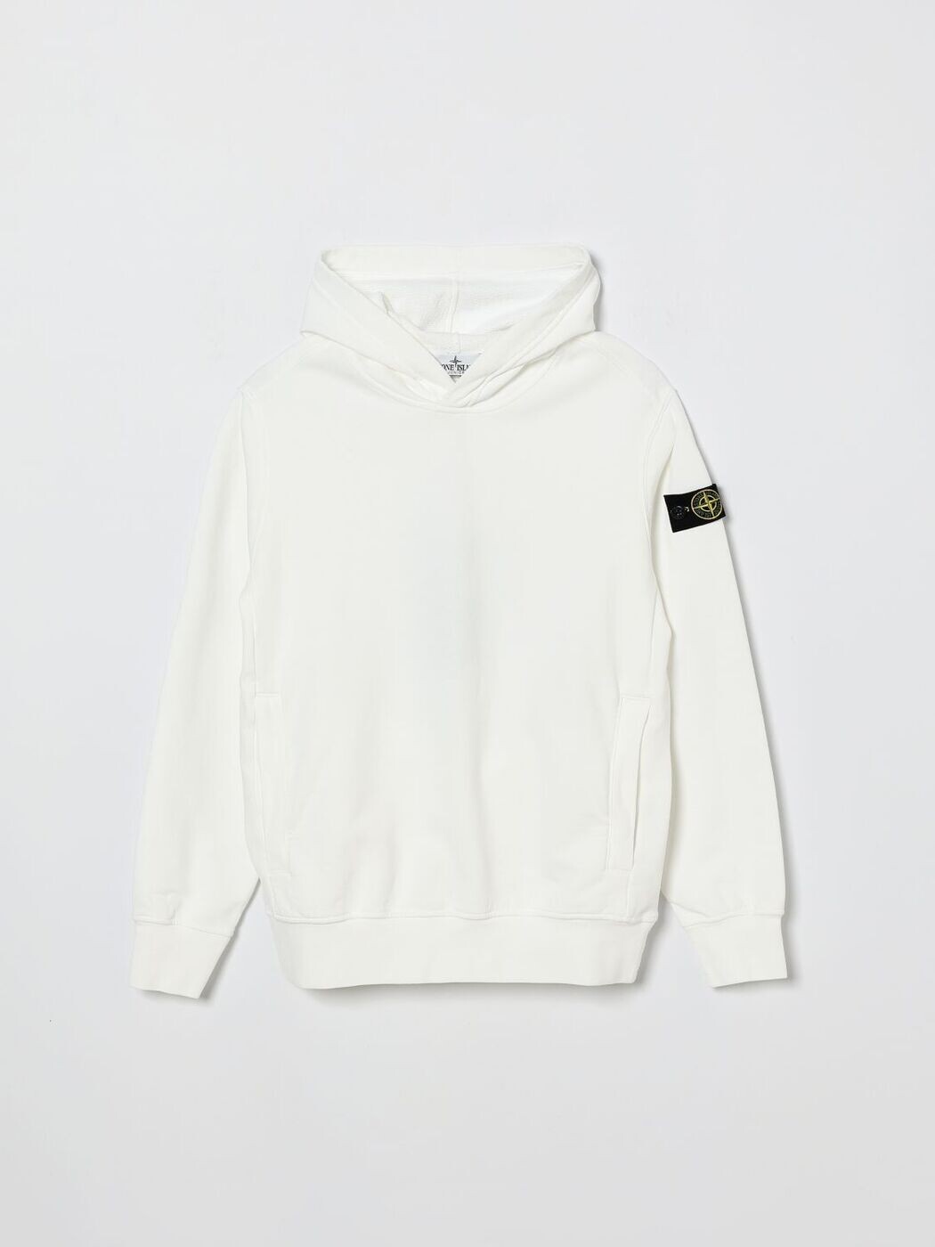 石ころ 島 STONE ISLAND JUNIOR クルーネックジャンパー 編み物御召しもの ボーイズ 白いこと Crew neck jumpers 6100014S0040 関税 貨物輸送無料 2026SS gi