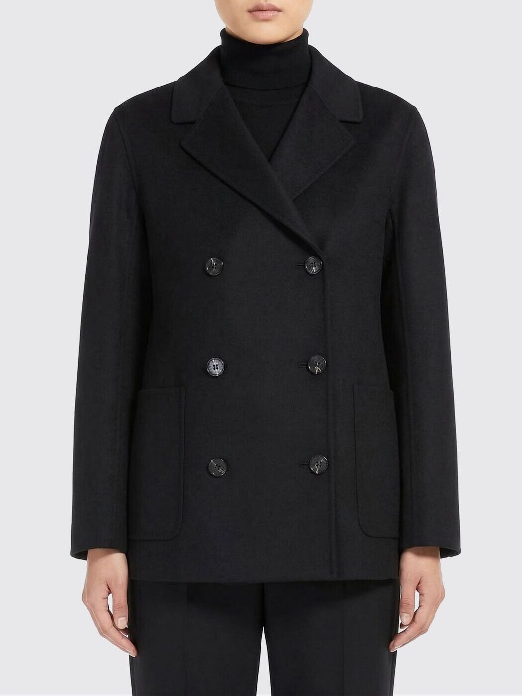 エスマックスマーラ S MAX MARA トレンチコート 厚地の外套 レディース 黒いこと Coats and trench coats 2619041051600 関税 貨物輸送無料 2026SS gi
