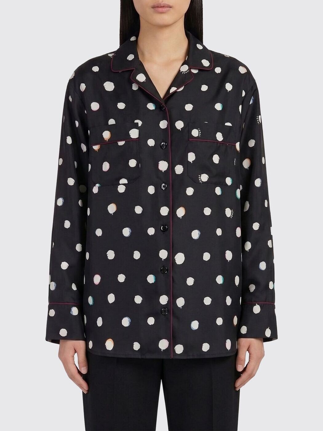 フェンディ FENDI プルオーバー レディース 黒いこと Shirts FS8311AVJQ 関税 貨物輸送無料 2026SS gi