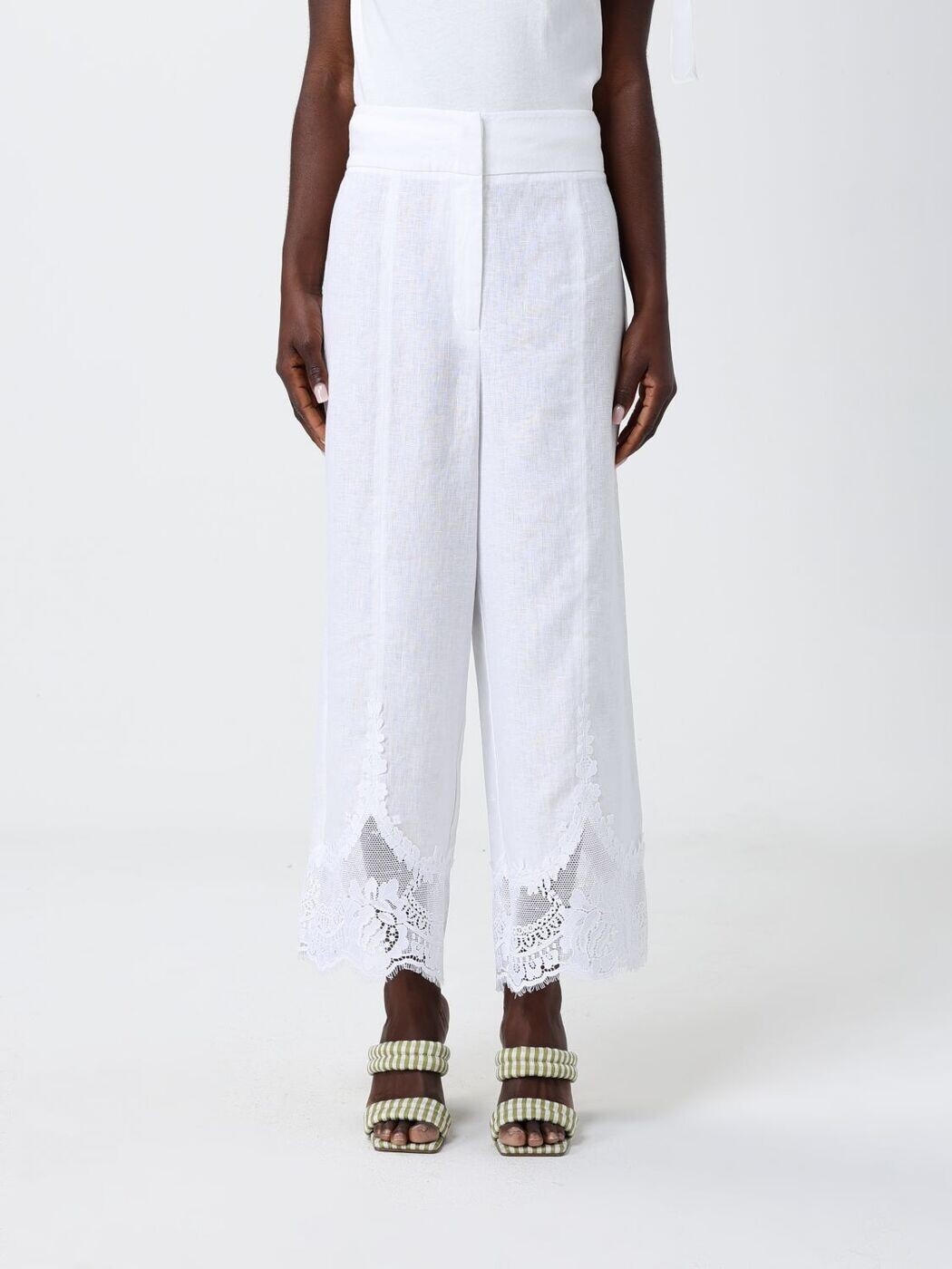 ツインセット TWINSET ズボン パンツ レディース ホワイト Trousers 261TT2184 White 関税 送料無料 2026SS gi|BRANDSHOP「il Tesoro」