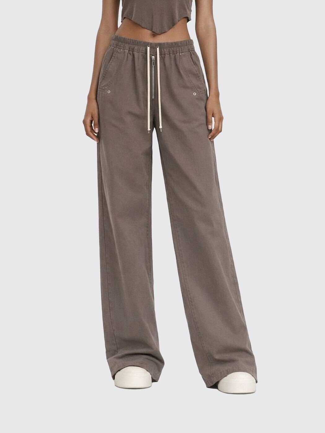 リック・オウエンス・ダークシャドウ RICK OWENS DRKSHDW ズボン パンツ レディース ブラウン Trousers DS01F4327CR Brown 関税 送料無料 2026SS gi｜BRANDSHOP「il Tesoro」 77,495円