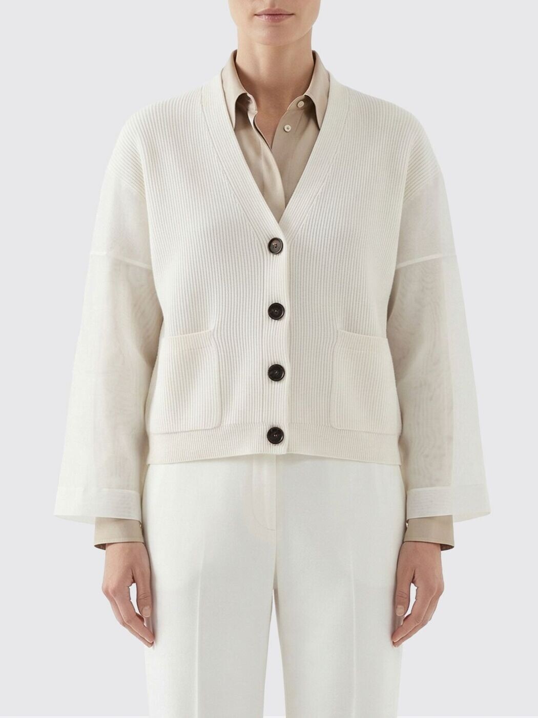 ブルネロクチネリ BRUNELLO CUCINELLI スウェーター 編み物お召しもの レディース 白いこと Knitwear M19259516 関税 貨物輸送無料 2026SS gi