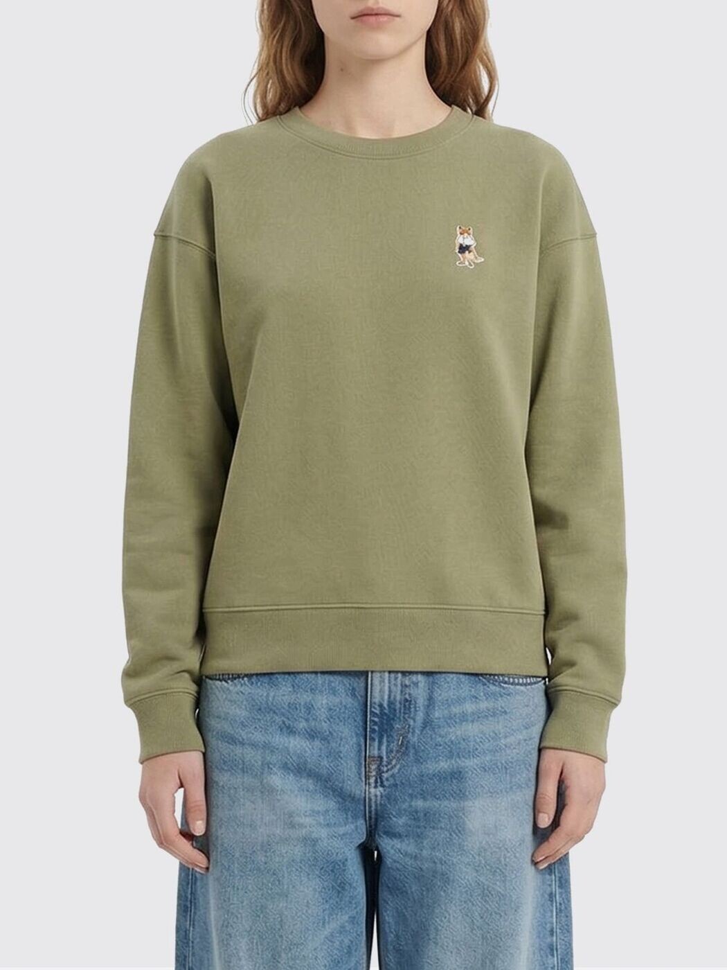 住みか 稲荷 MAISON KITSUNE 調教師 レディース 緑であること Sweatshirts QW00306KM0341 関税 貨物輸送無料 2026SS gi