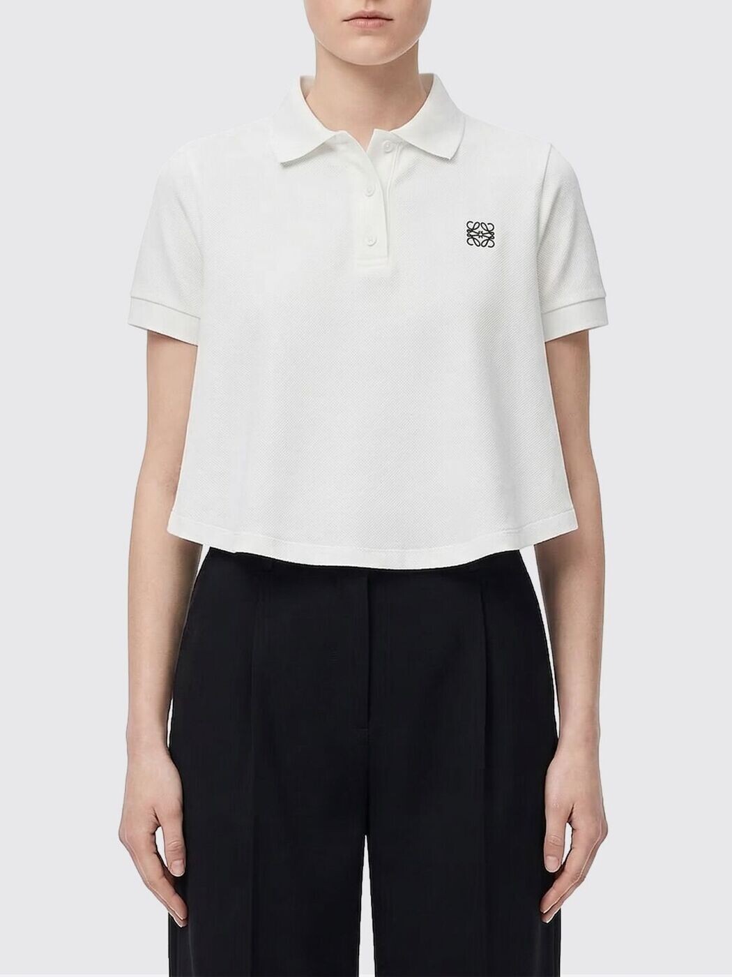 ロエベ LOEWE スポーツシャツ レディース 白いこと Polo S359Y23XAP 関税 貨物輸送無料 2026SS gi