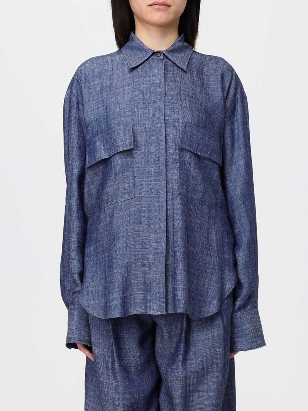ピューテリー PEUTEREY シャツ レディース ブルー Shirts PED565899012430 Blue 関税 送料無料 2026SS gi|BRANDSHOP「il Tesoro」