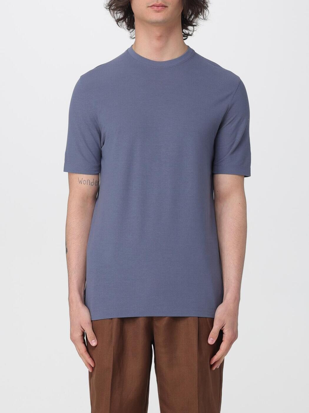 ザノーネ ZANONE Tシャツ メンズ T-shirts 815214ZG380 Blue 2 関税 送料無料 2026SS gi|BRANDSHOP「il Tesoro」