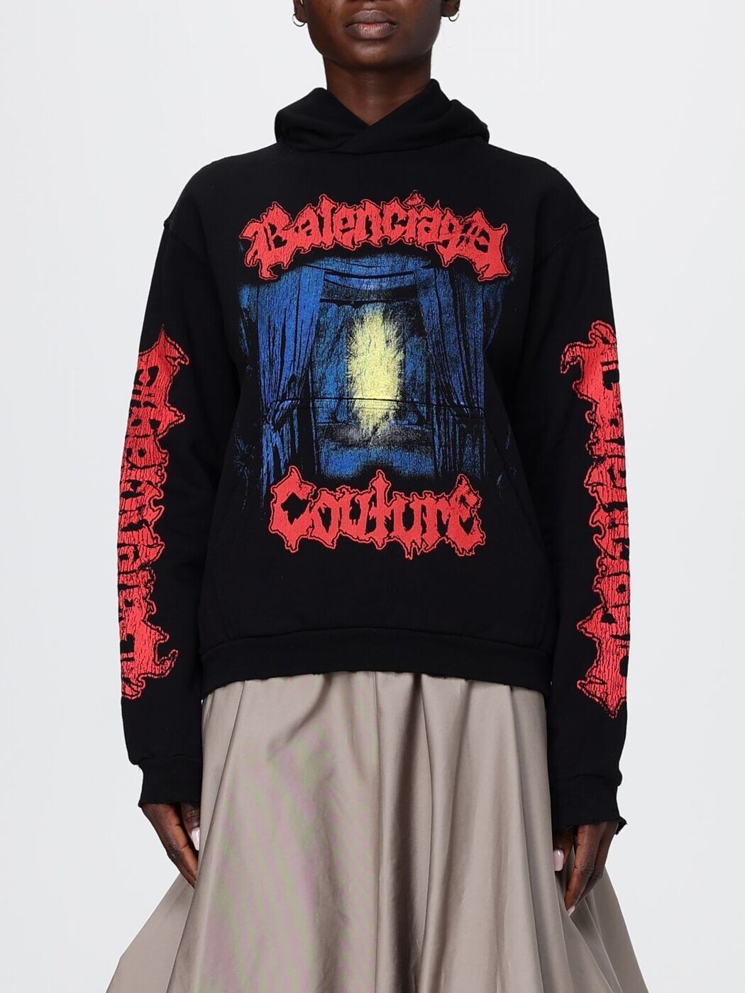 バレンシアガ BALENCIAGA 調教師 レディース 黒いこと Sweatshirts 851238TUVD9 関税 貨物輸送無料 2026SS gi