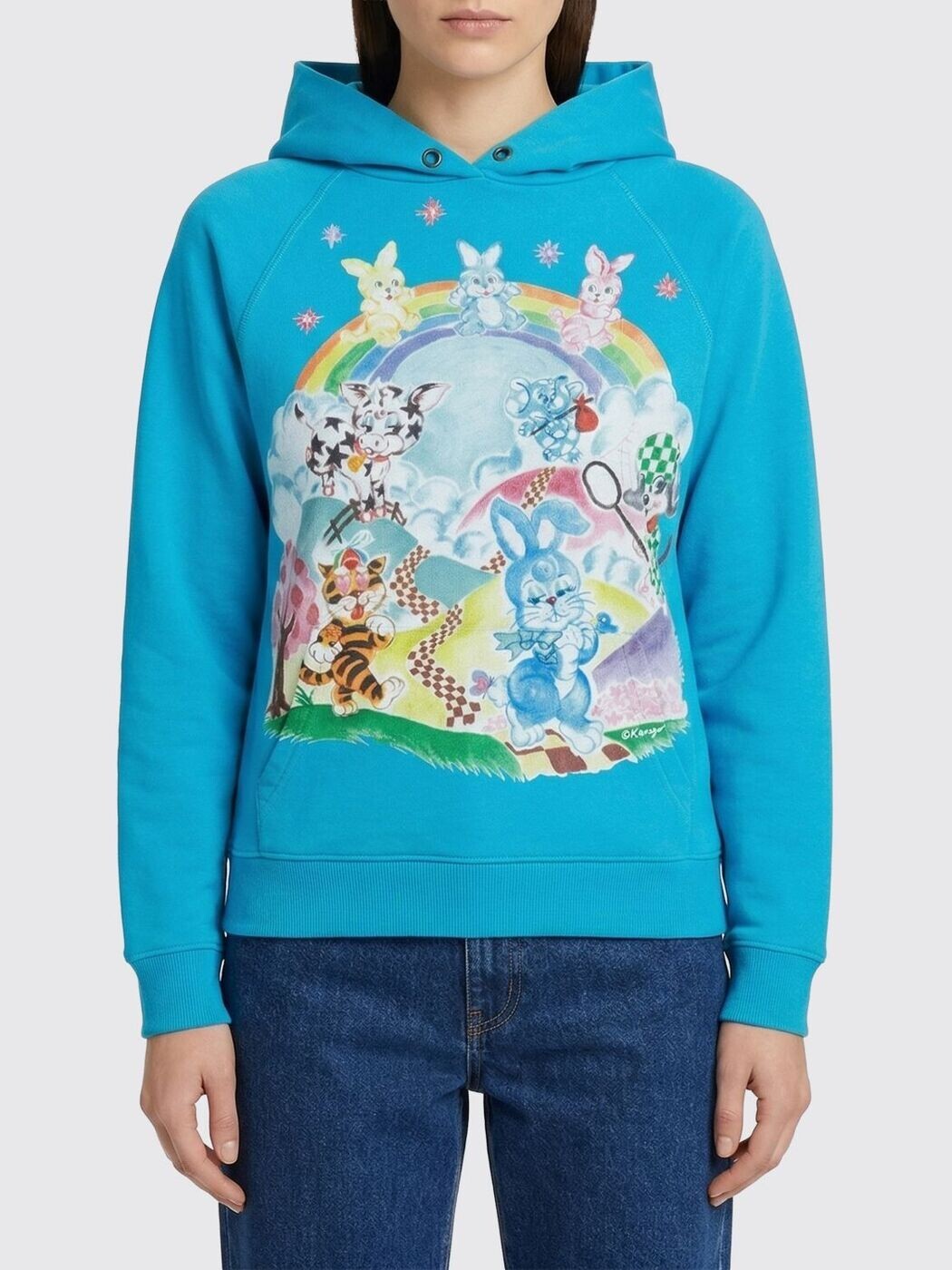 ケンゾー KENZO 調教師 レディース 青碧 Sweatshirts FG52HO2004MQ 関税 貨物輸送無料 2026SS gi