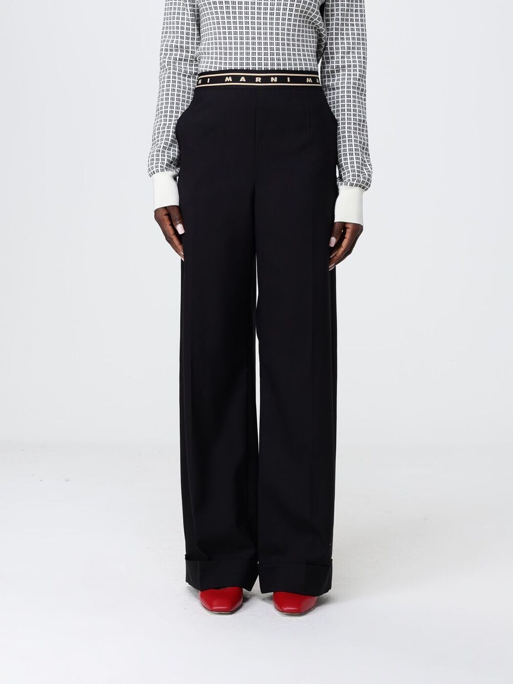 マルニ MARNI ズボン パンツ レディース ブラック Trousers PAMA0633U0UTW839 Black 関税 送料無料 2026SS gi|BRANDSHOP「il Tesoro」