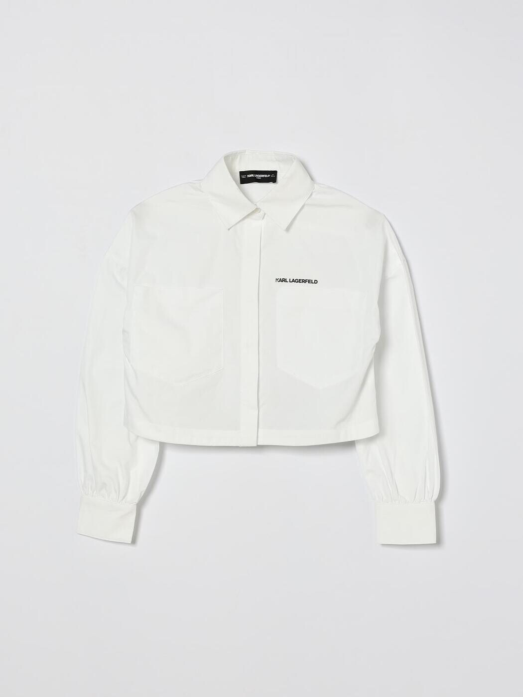 長い巻き毛 ラガーフェルド KARL LAGERFELD フォーマルシャツ プルオーバー ガールズ 白いこと Formal shirts Z31117 関税 貨物輸送無料 2026SS gi