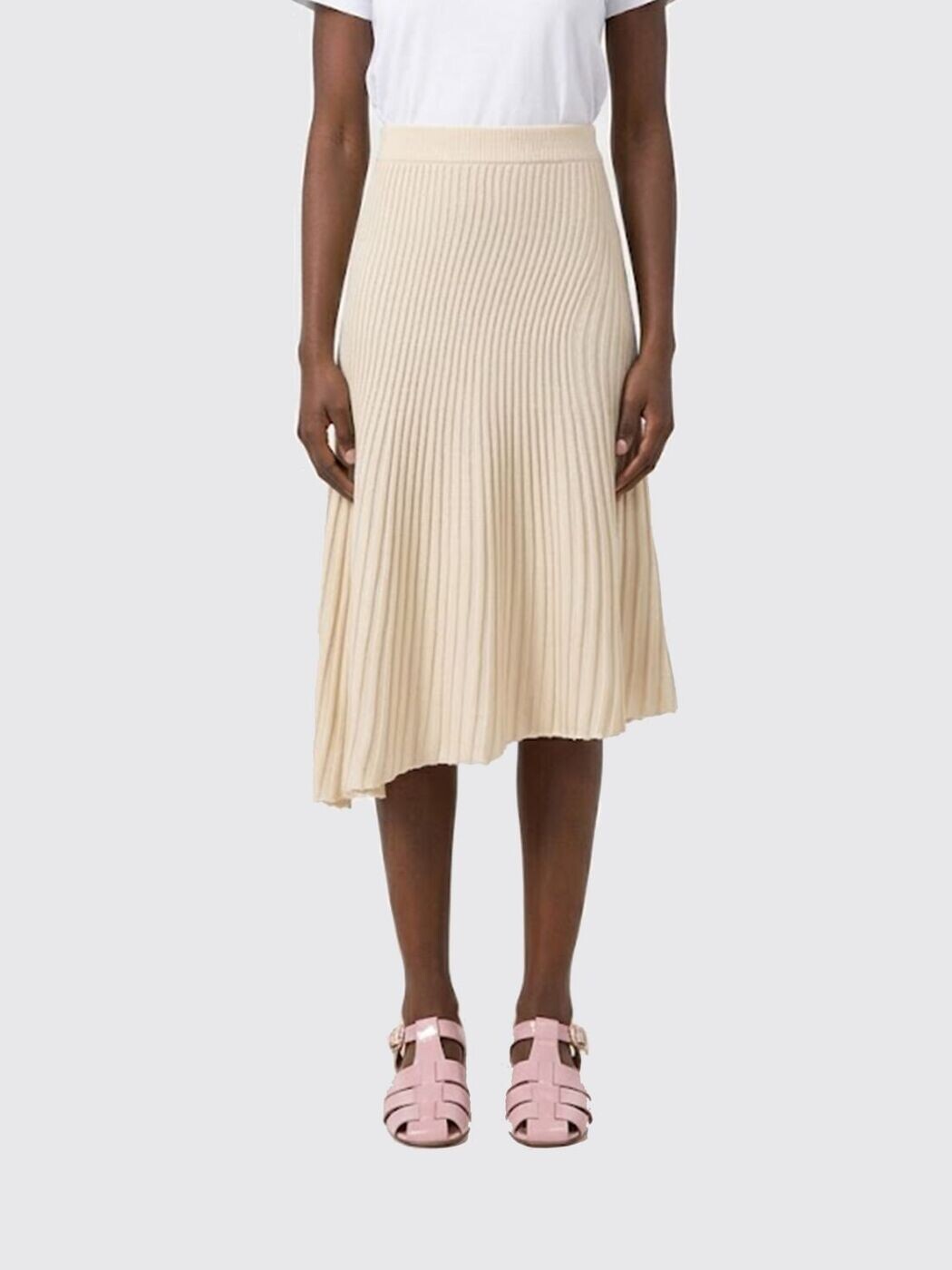 アライア ALAIA スコート レディース 白いこと Skirts AA9J2481K163C 関税 貨物輸送無料 2026SS gi