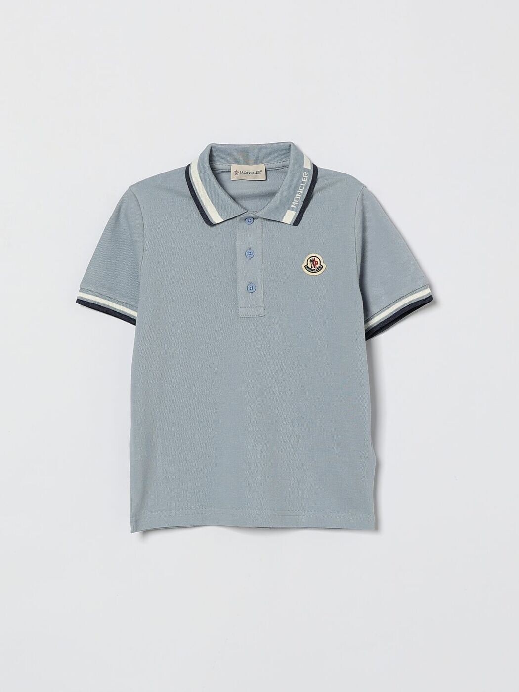 モンク線路 MONCLER スポーツシャツ トップス ボーイズ 青色 Polo shirts 8A000128496W 関税 貨物輸送無料 2026SS gi