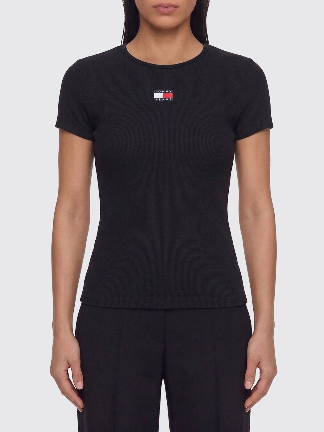 トミー ヒルフィガー TOMMY HILFIGER ポロシャツ Tシャツ レディース ブラック T-shirts and polo shirts DW0DW17881 Black 関税 送料無料 2026SS gi｜BRANDSHOP「il Tesoro」