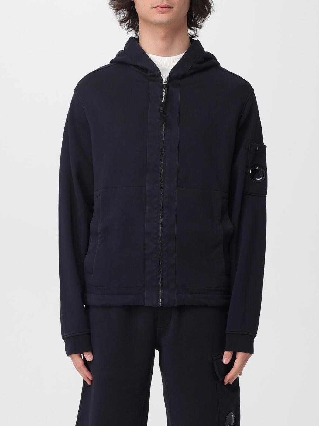 シーピー 相手 CP COMPANY トレーナー 調教師 メンズ 青色 Sweatshirts 20CMSS039A110044G 関税 貨物輸送無料 2026SS gi