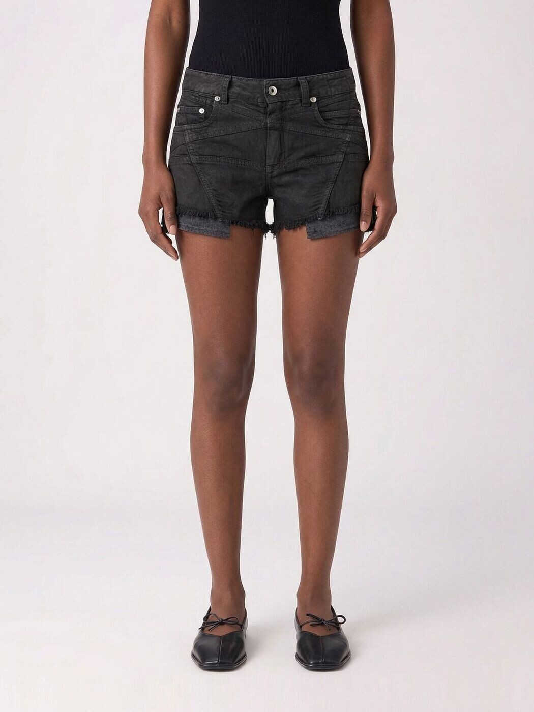 リック・オウエンス・ダークシャドウ RICK OWENS DRKSHDW デニムショーツ ショーツ レディース ブラック Denim shorts DS01F4300DBKET2 Black 関税 送料無料 2026SS gi｜BRANDSHOP「il Tesoro」