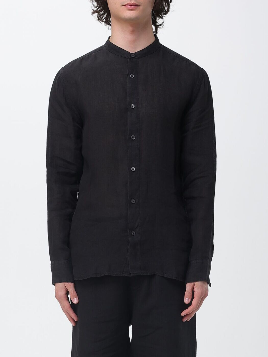 ワンハンドレッドトゥエンティーパーセントリノ 120% LINO シャツ メンズ ブラック Shirts 33ALIM1159000011533ALIM Black 関税 送料無料 2026SS gi｜BRANDSHOP「il Tesoro」 23,785円