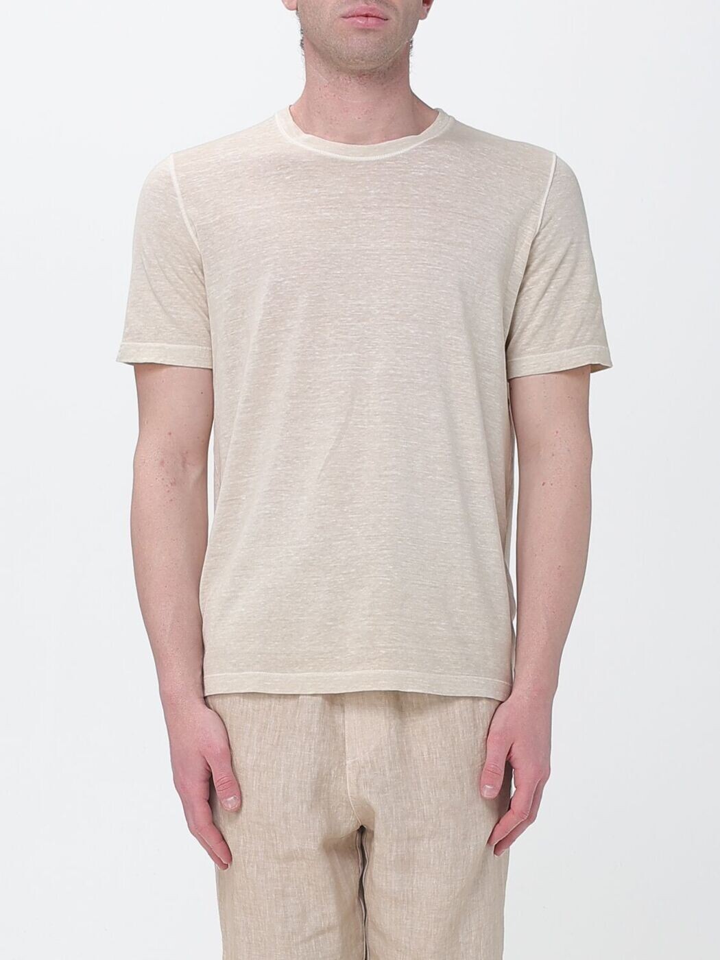 ワンハンドレッドトゥエンティーパーセントリノ 120% LINO Tシャツ メンズ T-shirts 33ALIM7186000G30833ALIM Safari 関税 送料無料 2026SS gi|BRANDSHOP「il Tesoro」