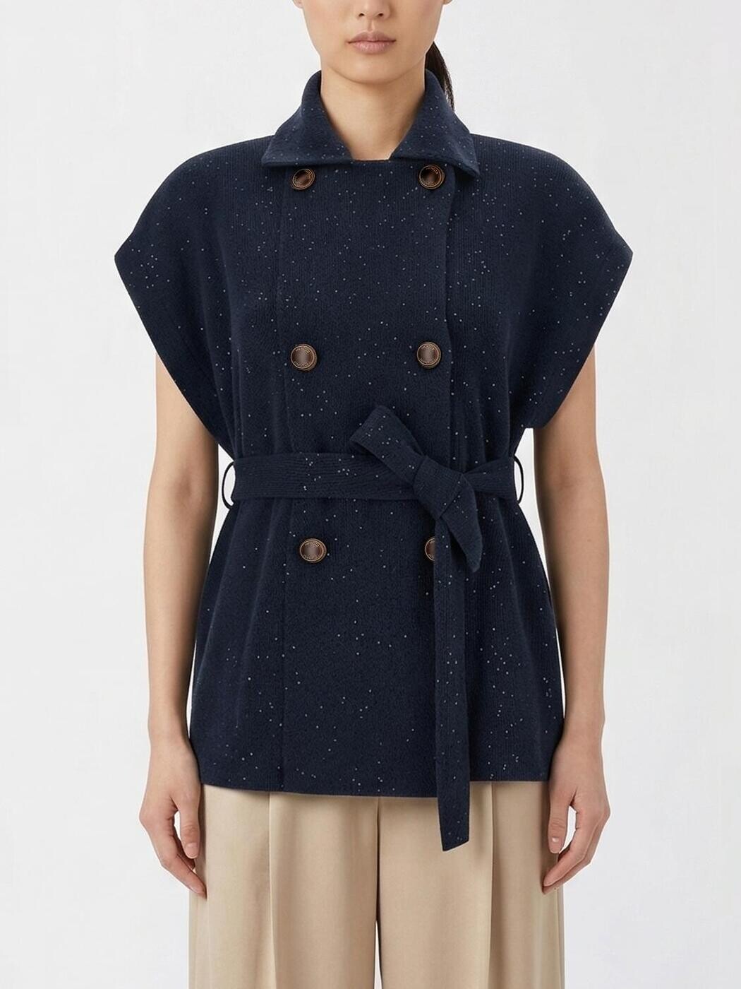 ブルネロクチネリ BRUNELLO CUCINELLI プルオーバー 編み物御召しもの レディース 青碧 Knitwear MDV752716 関税 貨物輸送無料 2026SS gi