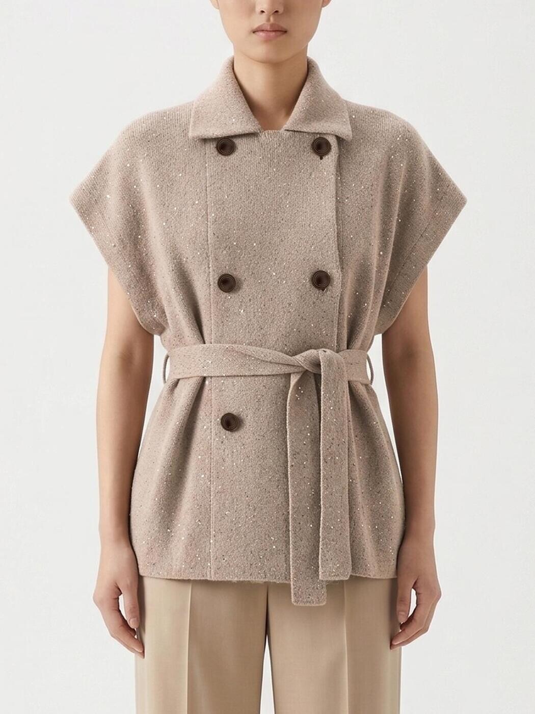 ブルネロクチネリ BRUNELLO CUCINELLI スウェーター 編み物お召しもの レディース ベージュ Knitwear MDV752716 関税 貨物輸送無料 2026SS gi