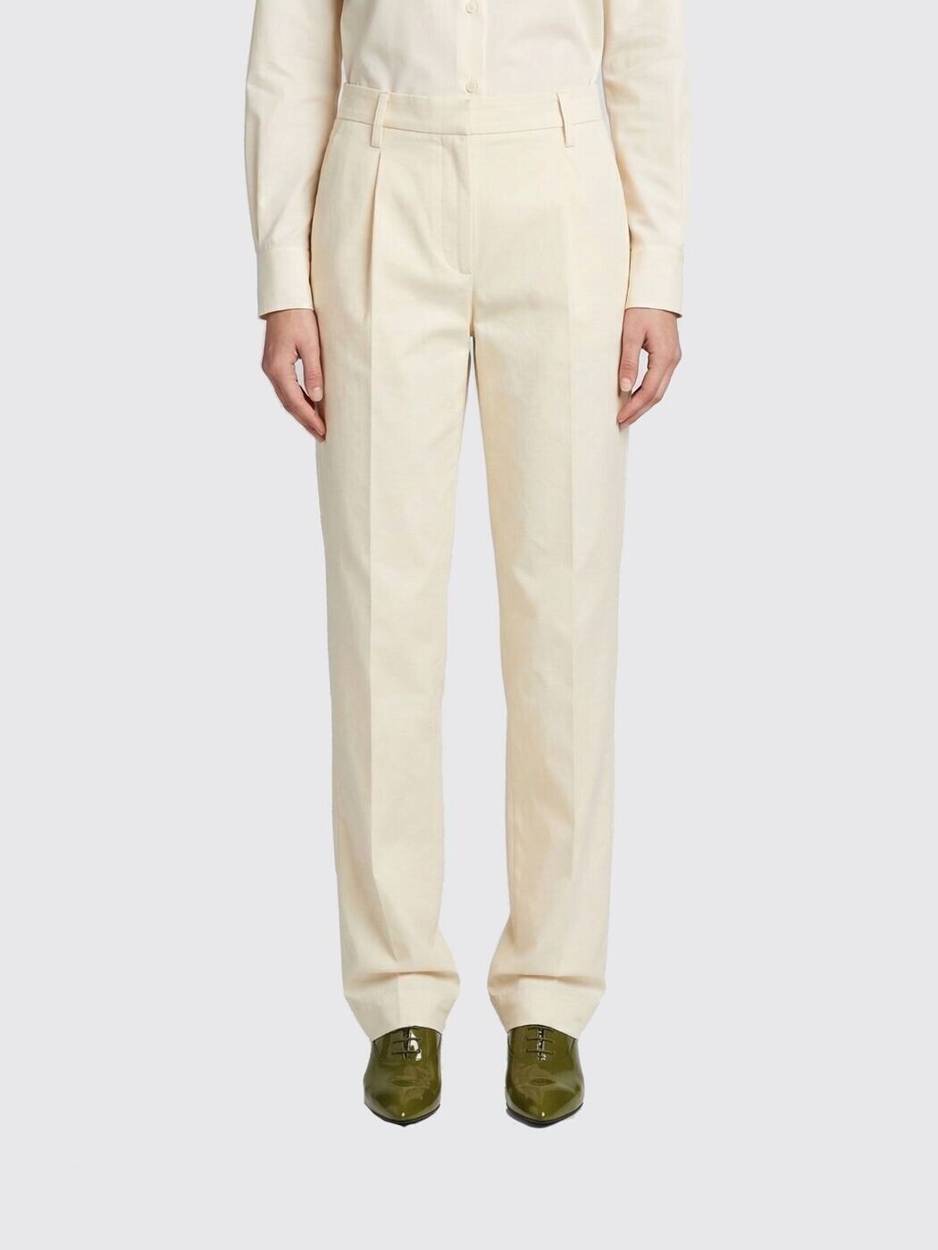 ジルサンダー JIL SANDER ズボン パンツ レディース ホワイト Trousers J02KA0385J45322 White 関税 送料無料 2026SS gi｜BRANDSHOP「il Tesoro」