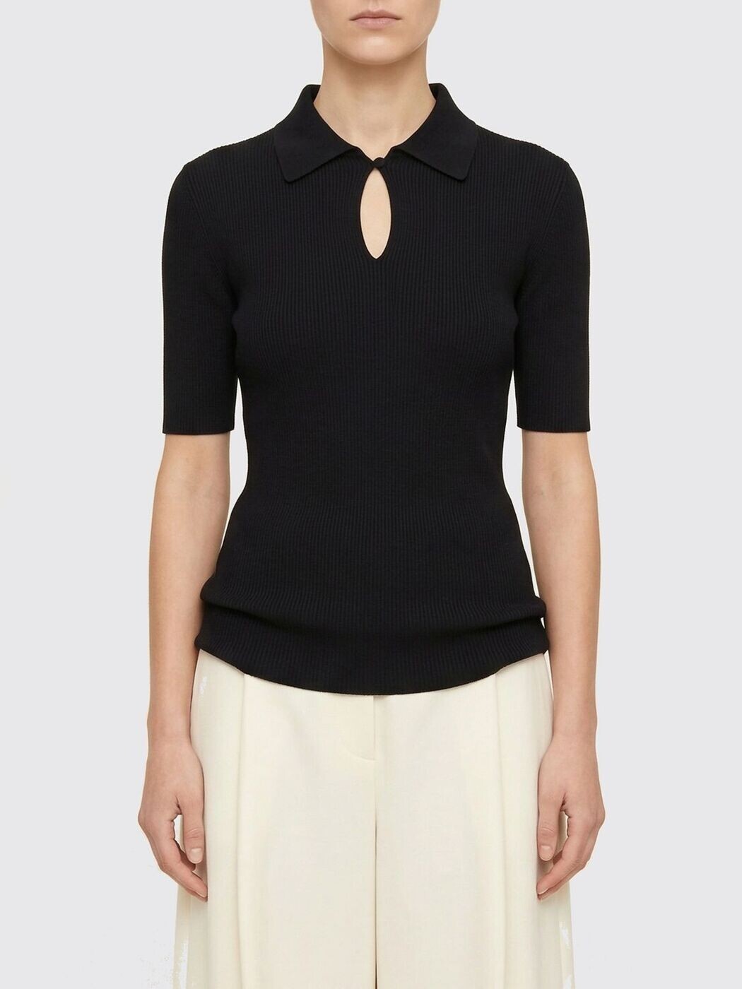 ジルサンダー JIL SANDER スポーツシャツ レディース 黒いこと Polo J01GL0104J14831 関税 貨物輸送無料 2026SS gi