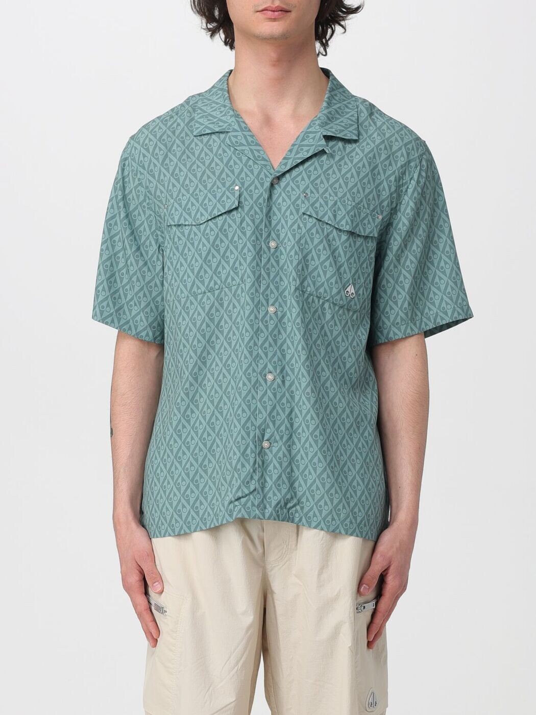 ムース ナックルズ MOOSE KNUCKLES シャツ メンズ グリーン Shirts M16MT718H Green 関税 送料無料 2026SS gi｜BRANDSHOP「il Tesoro」 26,325円