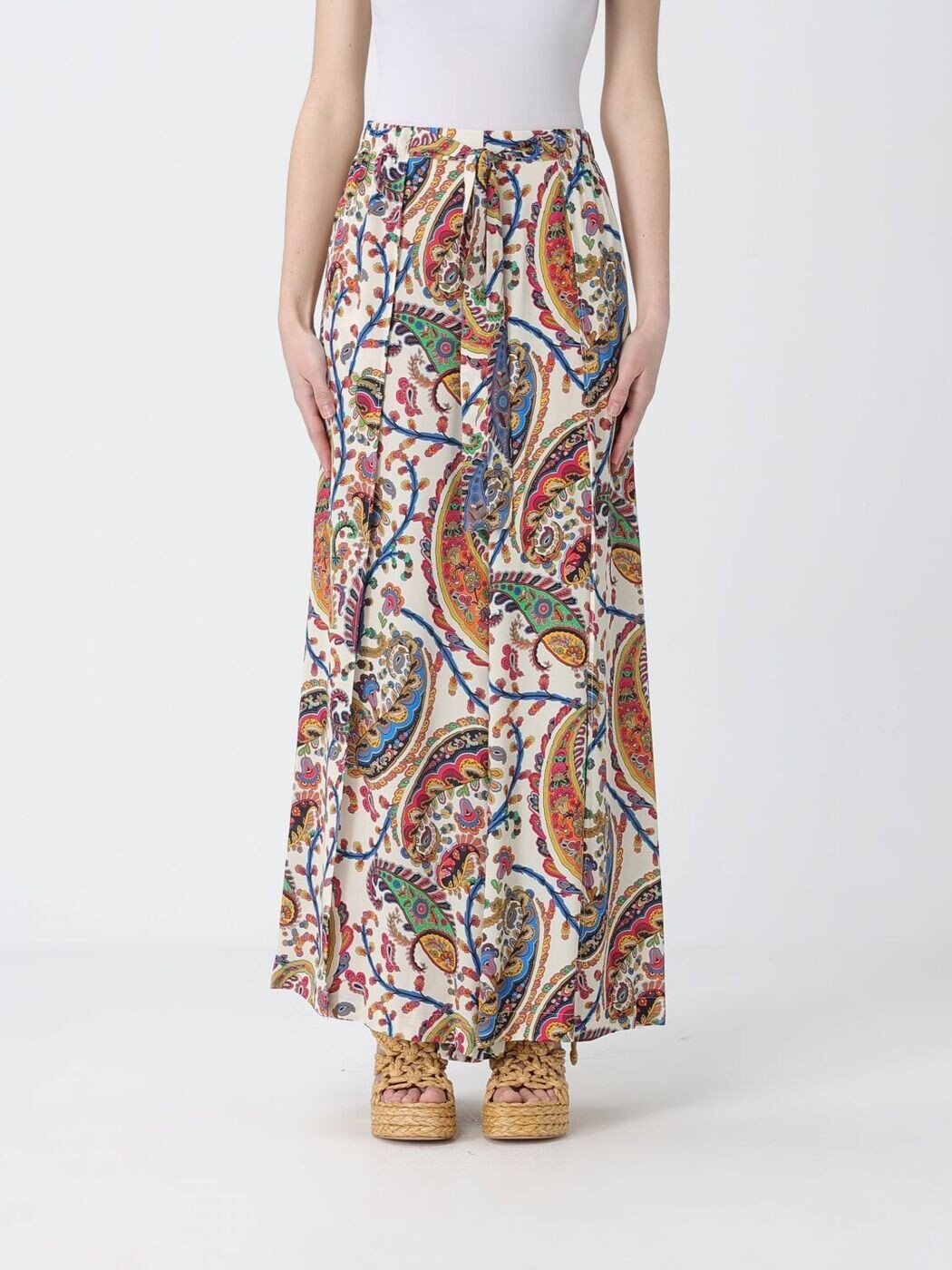 エトロ ETRO ズボン パンツ レディース ホワイト Trousers WRPA0013AKF33 White 関税 送料無料 2026SS gi｜BRANDSHOP「il Tesoro」