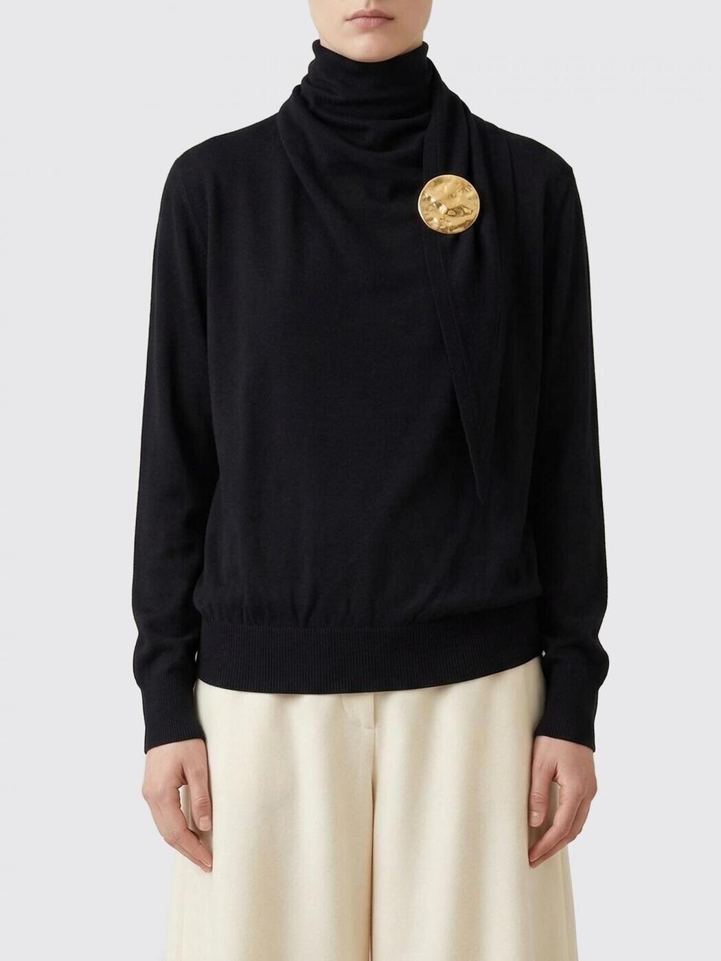 ジルサンダー JIL SANDER プルオーバー 編み物御召しもの レディース 黒いこと Knitwear J01GP0130J14828 関税 貨物輸送無料 2026SS gi