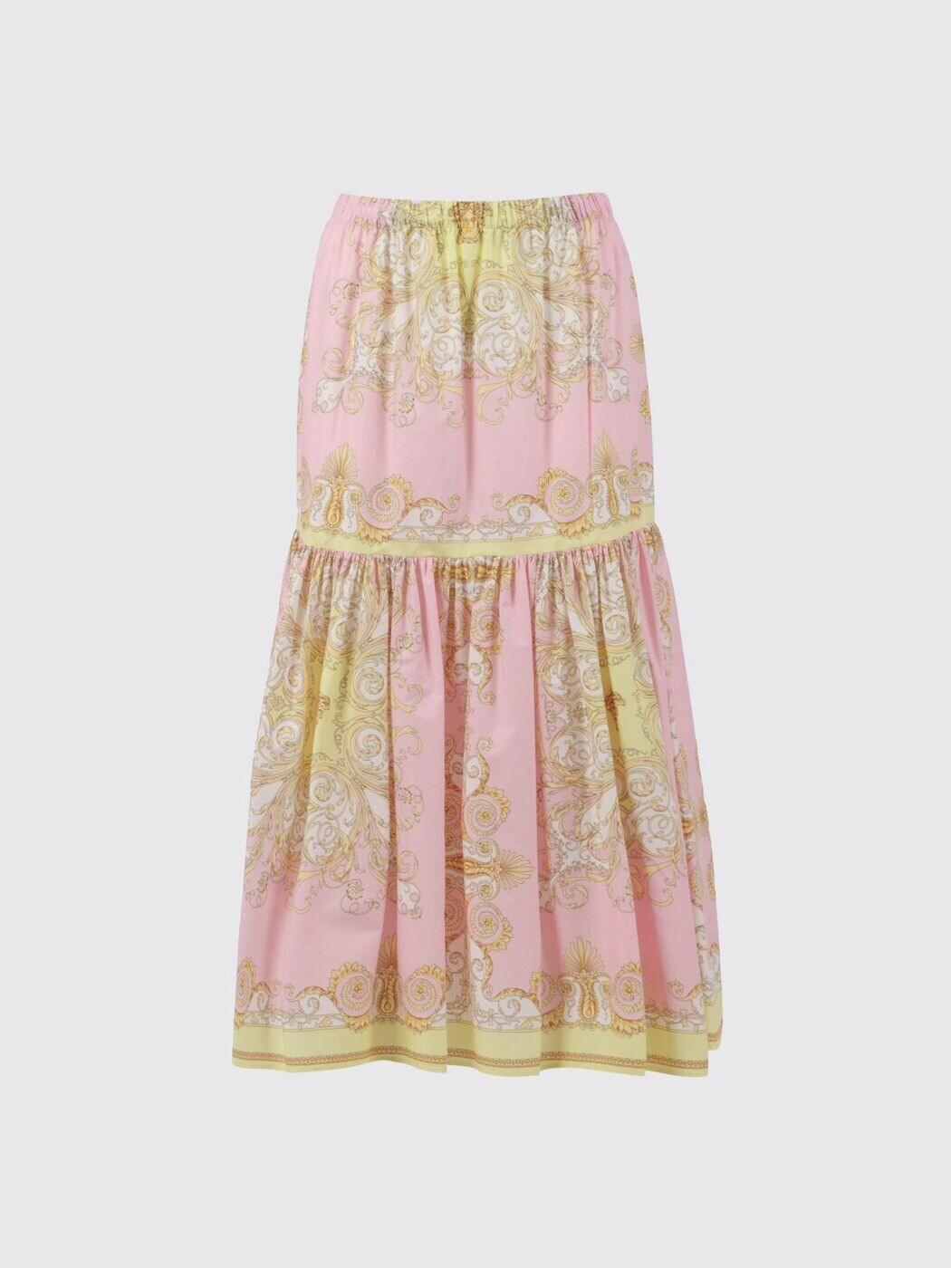 ヴェルサーチェ VERSACE ミニ御徒面子 スコート ガールズ 黄色 Mini-skirts 10195341A17232 関税 貨物輸送無料 2026SS gi