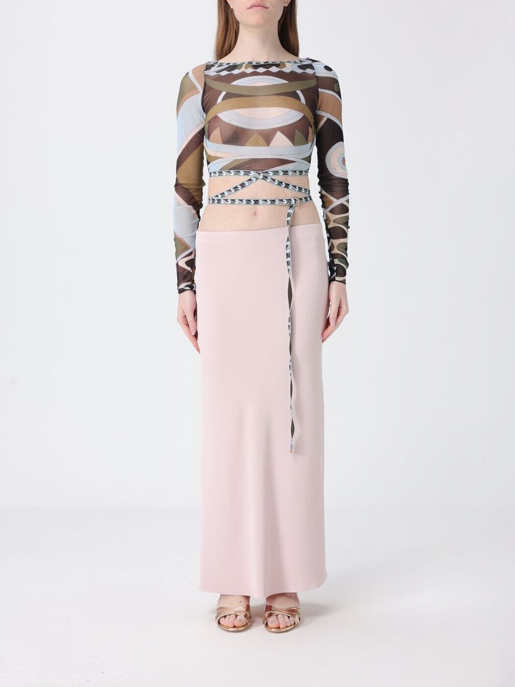 エミリオ プッチ EMILIO PUCCI 衣裳 御召しもの レディース 緑であること Dresses 6HRL026H843 関税 貨物輸送無料 2026SS gi