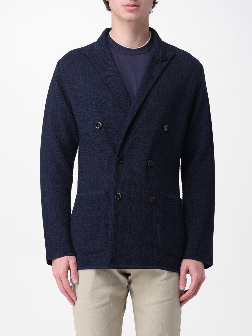 ラルディーニ LARDINI ジャケット メンズ ブルー Jackets CNLJM57PA66008 Blue 関税 送料無料 2026SS gi｜BRANDSHOP「il Tesoro」