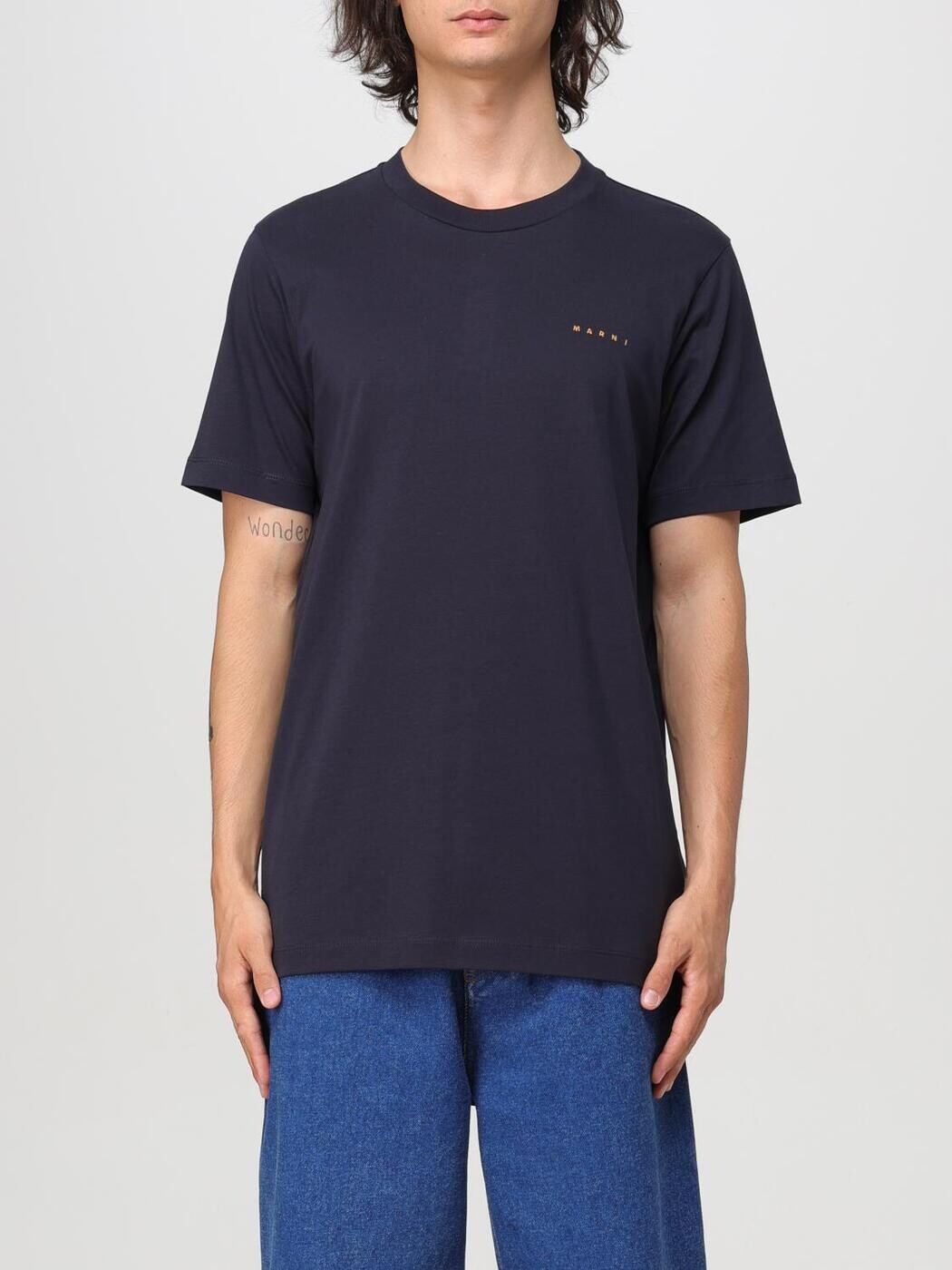 マルニ MARNI Tシャツ メンズ ブルー T-shirts HUMU0198X1UTCZ57 Blue 関税 送料無料 2025AW gi｜BRANDSHOP「il Tesoro」 31,720円