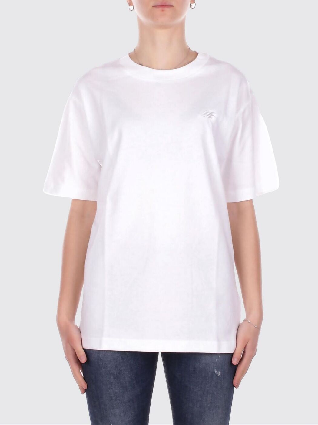 ニュー平衡にする NEW BALANCE プルオーバー メンズ 白いこと T-shirts MT41533WT ~ 関税 貨物輸送無料 2026SS gi