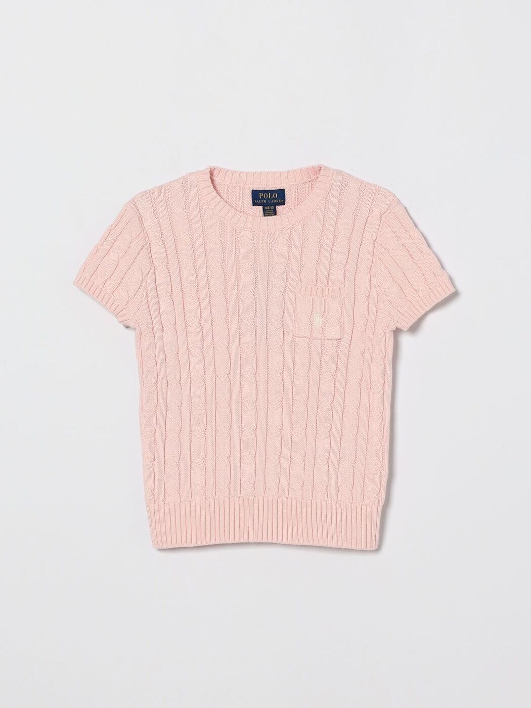 ポロ・ラルフローレン POLO RALPH LAUREN クルーネックジャンパー 編み物御召しもの ガールズ さくら色 Crew neck jumpers 313933204 関税 貨物輸送無料 2026SS gi