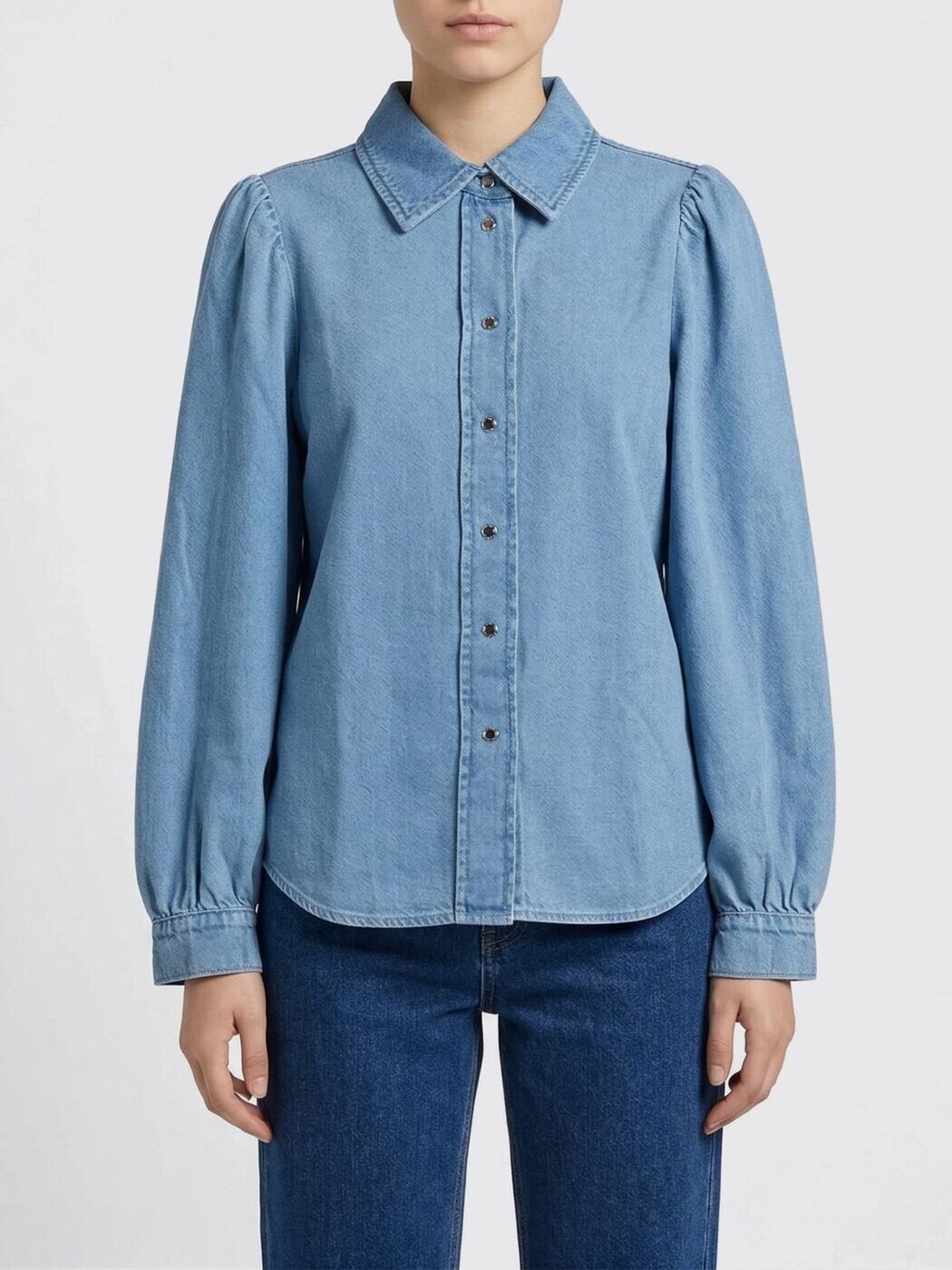 セブンフォーオールマンカインド 7 FOR ALL MANKIND シャツ レディース ブルー Shirts 7U7RTE38 Blue 関税 送料無料 2026SS gi｜BRANDSHOP「il Tesoro」 32,695円