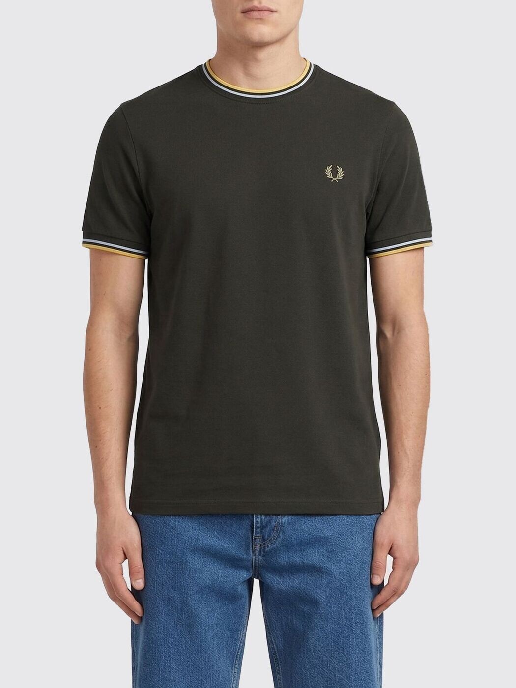フレッド ペリー FRED PERRY Tシャツ メンズ グリーン T-shirts FPM1588V57 Green 関税 送料無料 2026SS gi|BRANDSHOP「il Tesoro」