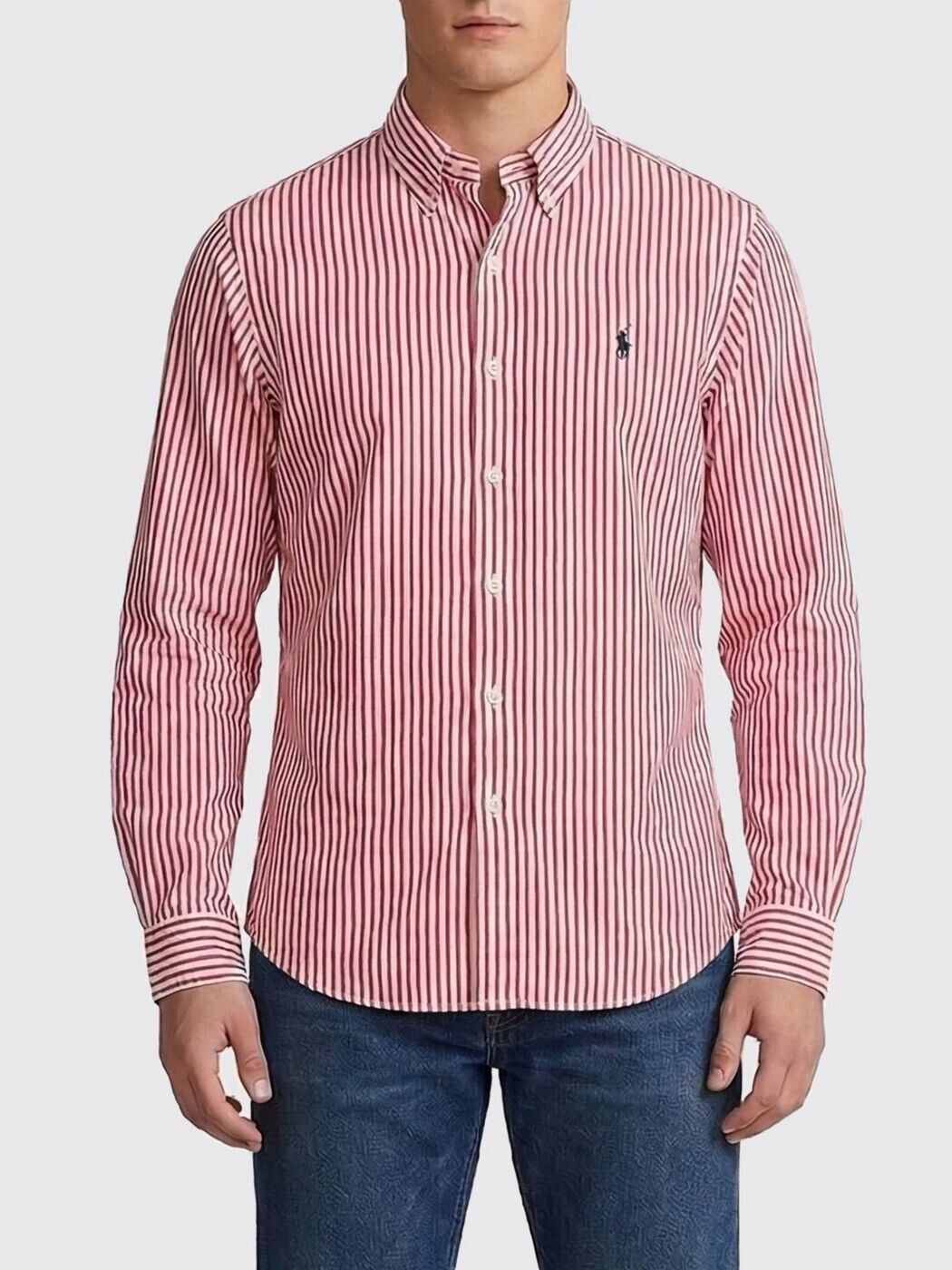 ポロ ラルフ 置き目レン POLO RALPH LAUREN プルオーバー メンズ 赤いこと Shirts 710B15595 Red 関税 貨物輸送無料 2026SS gi