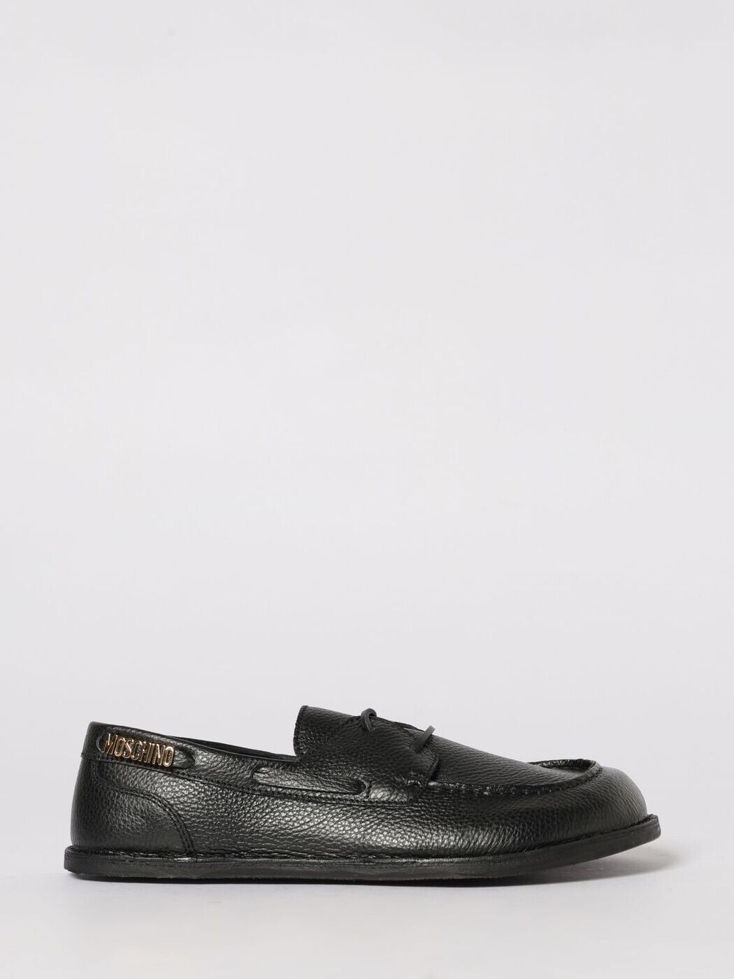 モスキーノ MOSCHINO 置き目毛皮 メンズ 黒いこと Loafers MB10801C0O 関税 貨物輸送無料 2026SS gi