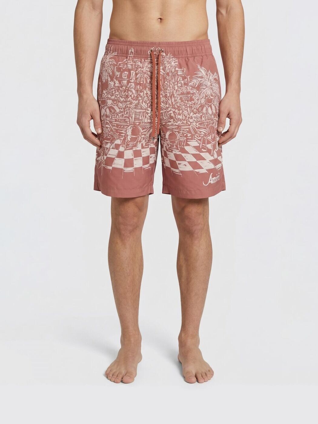 アミリ AMIRI 水泳着 スイムウェア メンズ 赤いこと Swimwear AMBOSW1007 関税 貨物輸送無料 2026SS gi