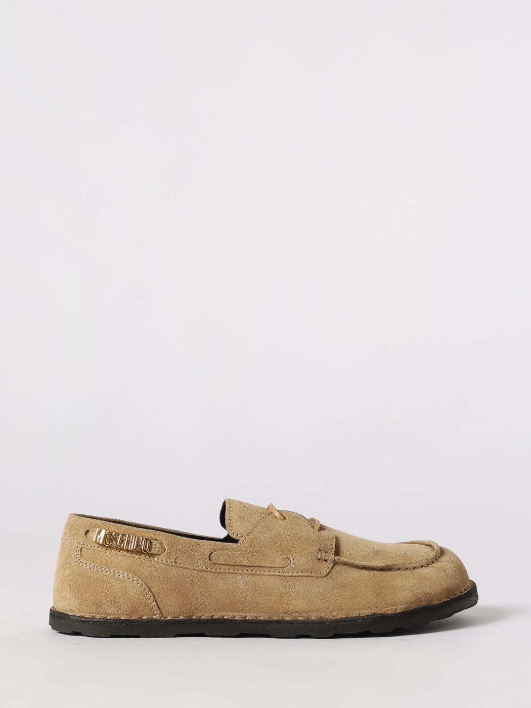 モスキーノ MOSCHINO 置き目毛皮 メンズ ベージュ Loafers MB10801G0O 関税 貨物輸送無料 2026SS gi