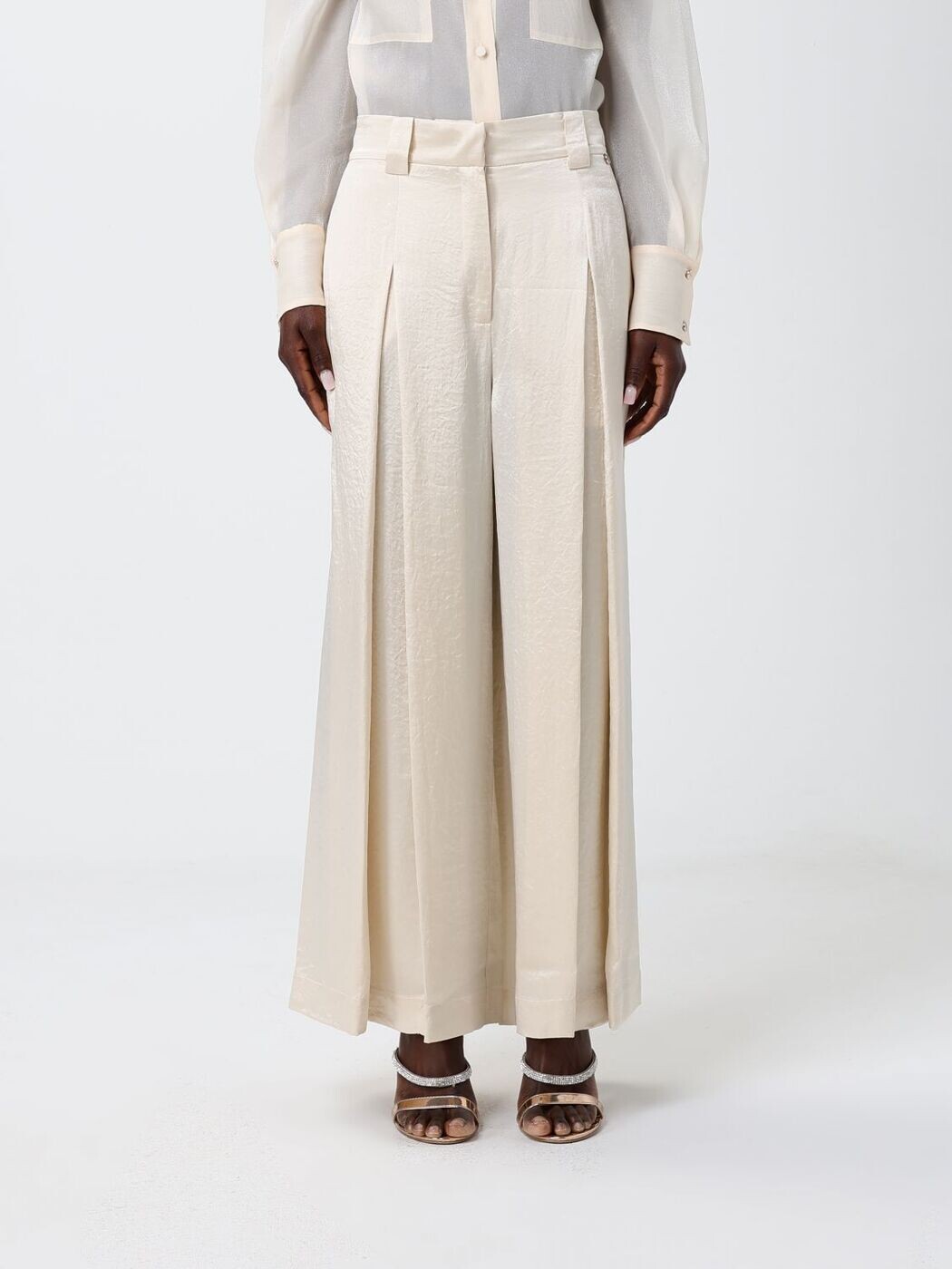 リュー ジョー LIU JO ズボン ズボン下 レディース ベージュ Trousers CA6150T450A 関税 貨物輸送無料 2026SS gi