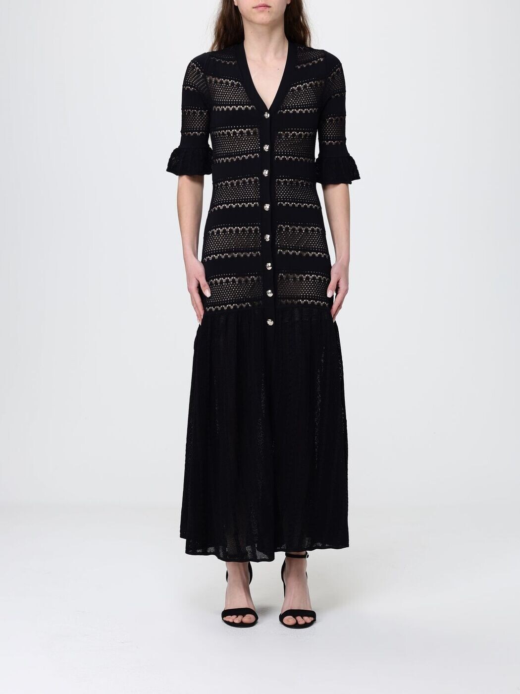 リュー ジョー LIU JO ワンピース ドレス レディース ブラック Dresses CA6242MS55N Black 関税 送料無料 2026SS gi｜BRANDSHOP「il Tesoro」