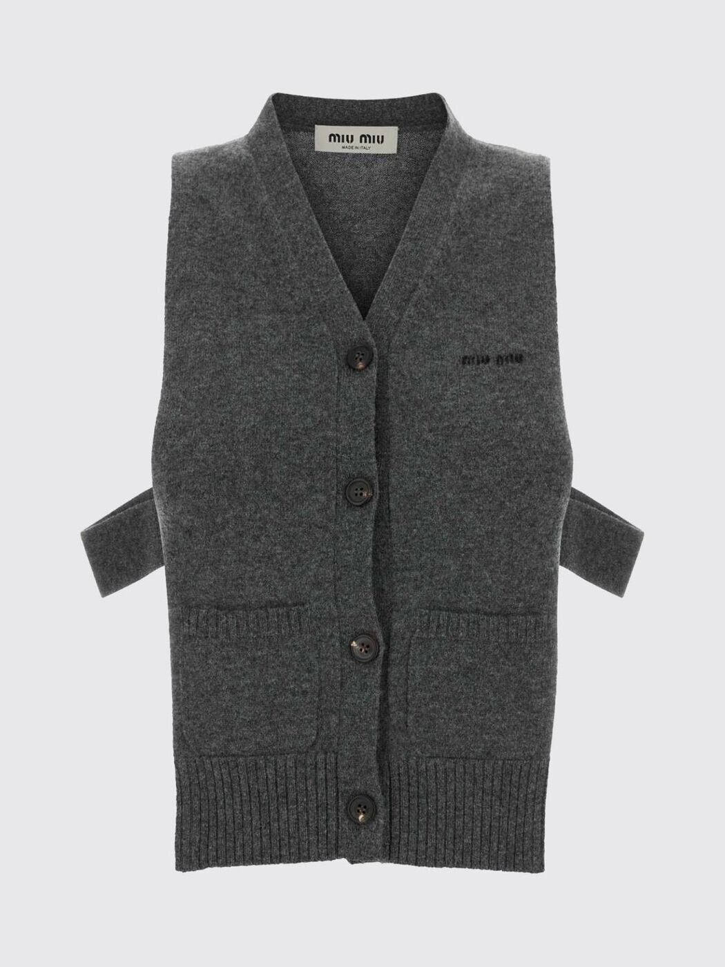 ミュウ ミュウ MIU MIU プルオーバー 編み物御召しもの レディース 薄墨色 Knitwear MMV380SOOO19RL 関税 貨物輸送無料 2026SS gi