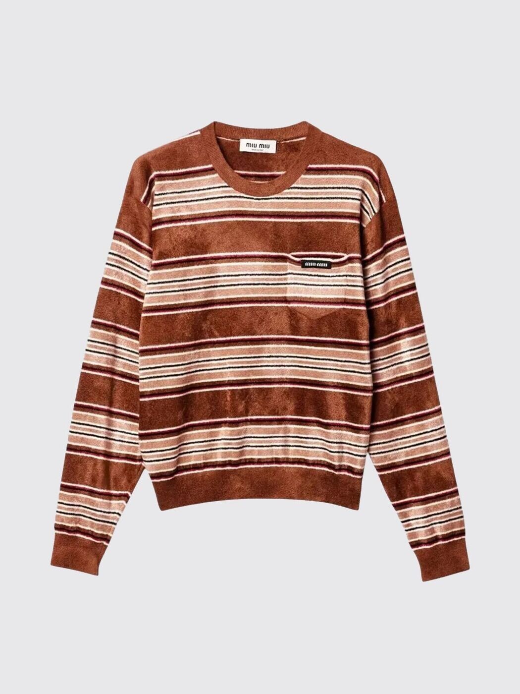 ミュウ ミュウ MIU MIU プルオーバー 編み物御召しもの レディース 赤銅色 Knitwear MML03S185M 関税 貨物輸送無料 2026SS gi